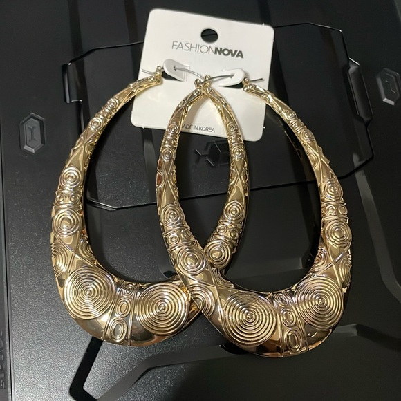 🔥2 for$14🔥 Sol Del Sur Hoop Earrings - Gold - Picture 3 of 3